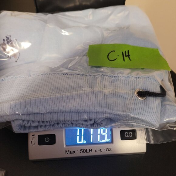 U.S. Polo Assn. Light Blue Jogger Sweatpants 1X Cotton/Polyester Blend Elastic W - Picture 9 of 9